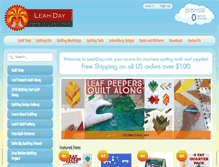 Tablet Screenshot of leahday.com